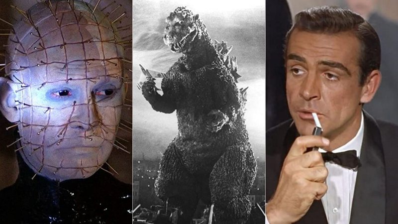 Hellraiser, Godzilla e James Bond (Fotos: Reprodução)
