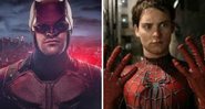 Charlie Cox como Demolidor (Foto: Reprodução/ Netflix) e Tobey Maguire como Homem-Aranha (Foto: Reprodução)