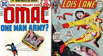 OMAC One Man Army #1 e Superman’s Girlfriend Lois Lane #123 (Imagens: DC Comics / Reprodução Screen Rant)