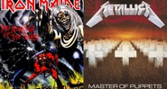 Capa do álbum The Number of the Beast do Iron Maiden e Master of Puppets do Metallica (Foto: Reprodução)