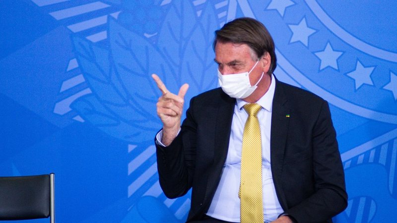 Bolsonaro em evento realizado em junho de 2021 (Foto: Andressa Anholete/Getty Images)