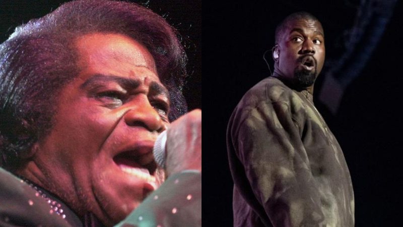 James Brown (Foto: AP) e Kanye West (Foto: Amy Harris / Invision / AP)