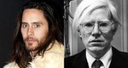 Jared Leto (Foto: AP) e Andy Warhol (Foto: Reprodução/Instagram)