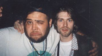 João Gordo e Kurt Cobain em São Paulo (Foto: arquivo João Gordo)
