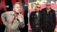 John Lydon, também conhecido como Johnny Rotten (Foto: Emma McIntyre/Getty Images) e Steve Jones e Paul Cook (Foto: Lia Toby/Getty Images)