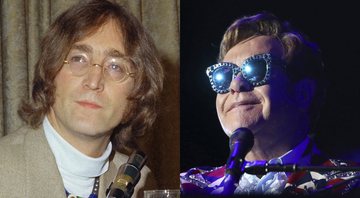 John Lennon (Foto: AP) e Elton John (Foto: Matt Sayles/Invision for Black Ink/AP Images)