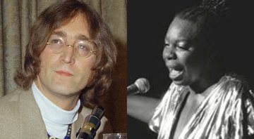 John Lennon e Nina Simone (Foto 1: AP/ Foto 2: AP)