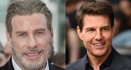 John Travolta e Tom Cruise (Foto 1: Arthur Mola/Invision/AP | Foto 2: AFP/Arquivos)