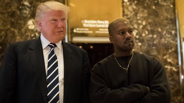 Donald Trump e Kanye West (Foto: Drew Angerer/Getty Images)