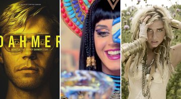 Dahmer (Foto: Divulgação / Netflix), Katy Perry (Foto: Reprodução / Youtube) e Kesha (Foto: Steve Gomillion)