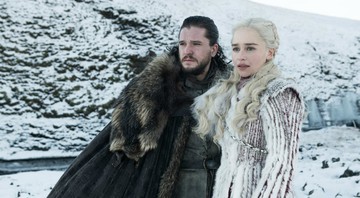 Kit Harington e Emilia Clarke em Game of Thrones (Foto: Divulgação)