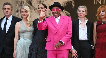 Kleber Mendonça Filho, Mélanie Laurent, Mati Diop, Spike Lee, Jessica Hausner e Mylène Farmer em Cannes em 2021 (Foto: Kate Green / Getty Images)