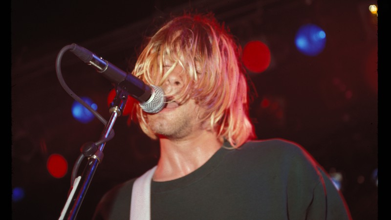 Kurt Cobain, do Nirvana, se apresenta no Roxy, em Hollywood, em agosto de 1991 (Foto: Kevin Estrada/MediaPunch/IPX)