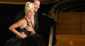 Lady Gaga e Bradley Cooper cantando no Oscar 2019 (Foto:Chris Pizzello/Invision/AP)
