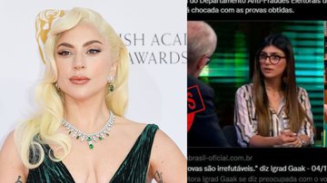 Lady Gaga (Foto: Getty Images), Mia Khalifa (Foto: Reprodução)