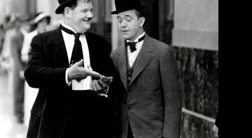 Oliver Hardy e Stan Laurel formaram a dupla cômica mais conhecida do cinema - Divulgação