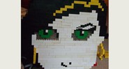 Amy Winehouse em Lego. Dá pra sentir diferença? - Reprodução