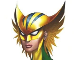 Detalhe do rosto da Mulher-Gavião: detalhismo e fidelidade marcam artes conceituais de DC Universe - Reprodução