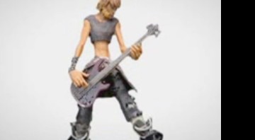Um exemplo de estátua personalizada de <i>Rock Band 2</i>; jogadores podem encomendar as suas por US$ 75 - Reprodução