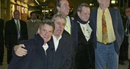 Michael Palin, Terry Jones, Eric Idle, Terry Gilliam e John Cleese: os quatro primeiros vão se reunir em peça teatral - AP