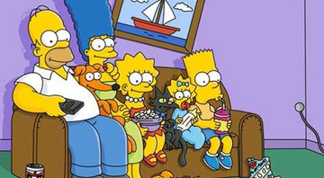 Os Simpsons na clássica cena do sofá - Reprodução