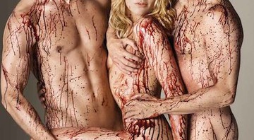 <b>SANGUE QUENTE</b> Alexander Skarsgård, Anna Paquin e Stephen Moyer, os protagonistas de <i>True Blood</i> - Matthew Rolston
