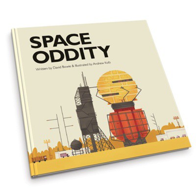 Capa do livro que ilustra a letra de "Space Oddity", música de David Bowie - Foto: Reprodução/Site oficial