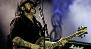 Lemmy, do Motörhead, no Rock in Rio. Banda chamou o Andreas Kisser para tocar na última música do show, "Overkill"  - Christian Rodrigues/R2