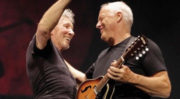 <b>REUNIÃO POSSÍVEL</b> Waters e Gilmour juntos no palco, em Londres - REUTERS/LATINSTOCK