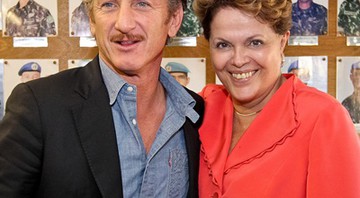 Sean Penn e Dilma Rousseff - Roberto Stucker Filho/PR
