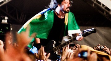 O Foo Fighters iniciou sua apresentação no Palco Cidade Jardim com "All My Life", do disco <i>One By One</i> (2002). - Divulgação/Lollapalooza Brasil