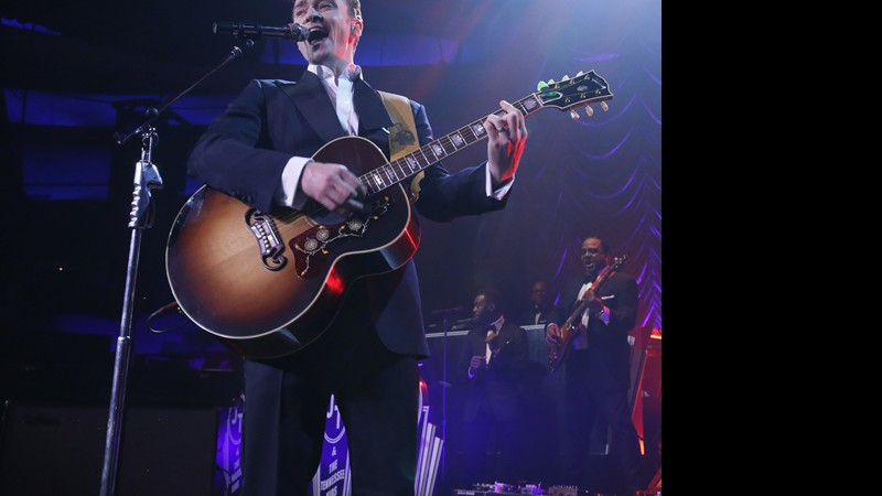 Justin Timberlake voltou a se apresentar no palco do Grammy após quatro anos distante da premiação - AP