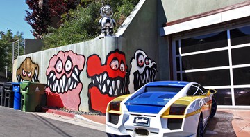 Muros da casa de Chris Brown, em Los Angeles - AP