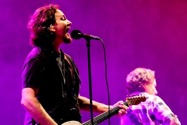Eddie Vedder durante show do Pearl Jam (Foto: Carolina Vianna)
