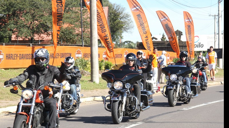 Encontro anual National HOG (Harley Owners Group) levou 750 entusiastas da escuderia ao sul do Brasil - Divulgação/National HOG Rally