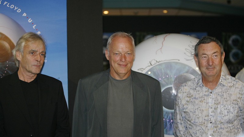 Nick Mason, David Gilmour e Rick Wright, do Pink Floyd - Lefteris Pitarakis/AP