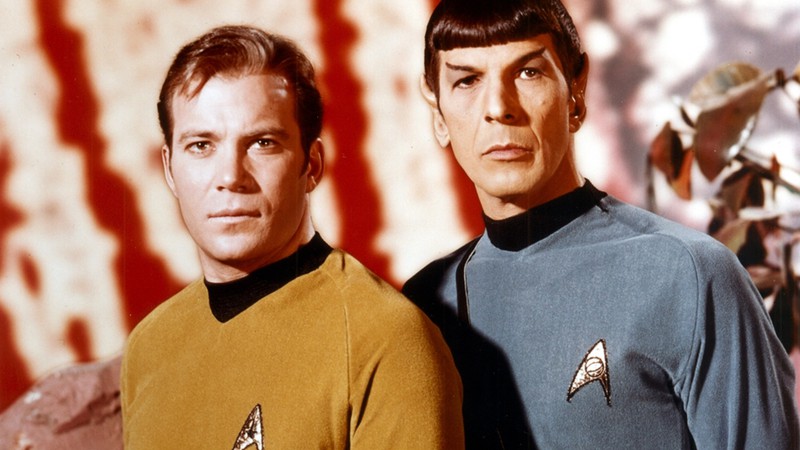 Kirk (William Shatner) e Spock (Leonard Nimoy), a dupla clássica de <i>Star Trek</i> - Divulgação