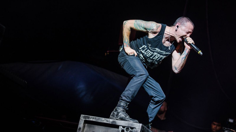 Linkin Park em ação no festival Circuito Banco do Brasil, em Belo Horizonte - Eduardo Magalhães/Divulgação