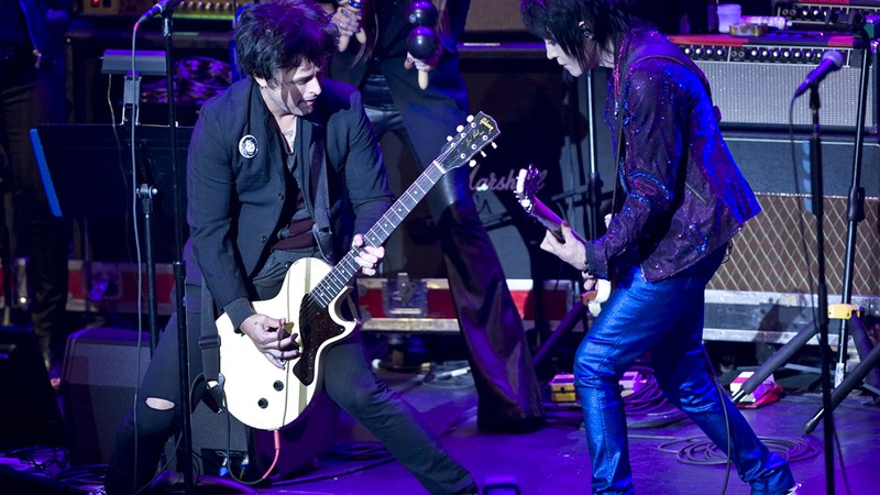 Billie Joe Armstrong, do Green Day, e Joan Jett - Stephen Chernin/AP