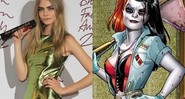 Cara Delevingne pode interpretar Harley Quinn no filme do <i>Esquadrão Suicida</i>. No Brasil, a personagem é conhecida como Arlequina. - Montagem/AP