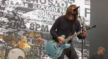 Dave Grohl e o Foo Fighters se apresentam no festival Voodoo Fest, em novembro de 2014. - Barry Brecheisen/AP