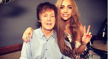 Paul McCartney e Lady Gaga - Reprodução/Instagram