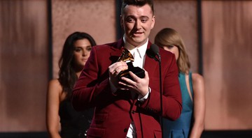 Sam Smith ganha o prêmio de Revelação no Grammy 2015 - AP