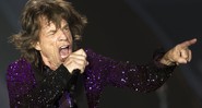 Mick Jagger à frente dos Rolling Stones em show de 2014 - Ariel Schalit/AP