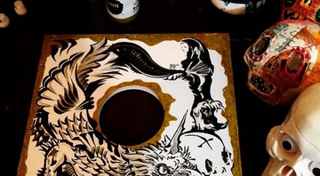 Exemplo de cópia em vinil artesanal de <i>O Voo do Dragão</i>, terceiro álbum de Guizado - Divulgação