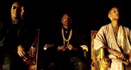 Rapper com Stevie Wonder e Pharrell no clipe de "California Roll" - Reprodução/vídeo