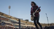 Dave Grohl durante show do Foo Fighters em Gotemburgo, na Suécia.  - AP/Erik Abel