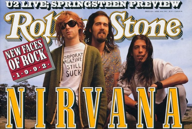 Nirvana na capa da revista Rolling Stone EUA - Divulgação
