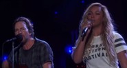 Eddie Vedder e Beyoncé no Global Citizen Festival - Reprodução/vídeo