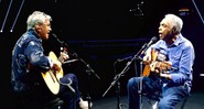 Gilberto Gil e Caetano Veloso em show da turnê <i>Dois Amigos, Um Século de Música</i>  - Reprodução/Facebook
